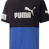 Puma Power Colorblock Men T-Shirt Black- Large