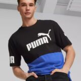 Puma Power Colorblock Men T-Shirt Black- Large