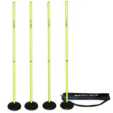 AGILITY TURF BASE SPEED POLES 4 PACK