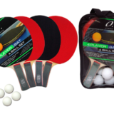 ALLIANCE 4 PLAYER BAT AND BALL TABLE TENNIS SET